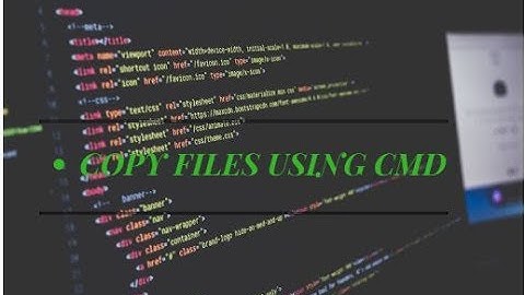 easily copy files using cmd.