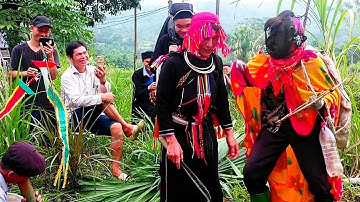 p4: lễ cấp sắc, chú hề, người mặt lạ xuất hiện rất hay tại thôn ngần hạ, tân thành,bắc Quang,hg