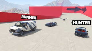 IMPOSSIBLE Runner vs Hunter Challenge in GTA 5! screenshot 5