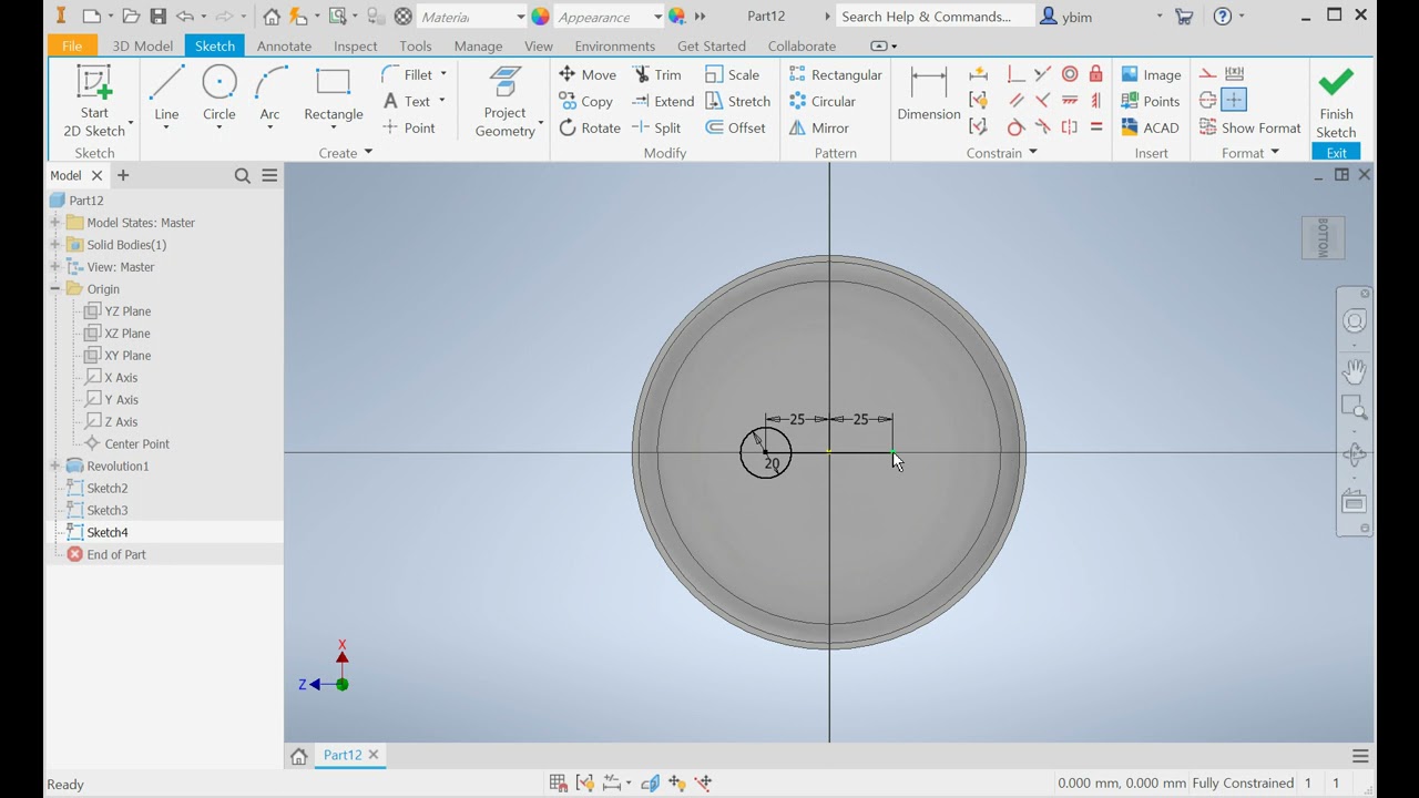 3. Inventor 경판에 홀 만들기