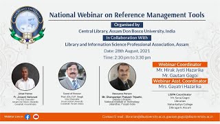 National Webinar on Reference Management Tools | Assam Don Bosco University Library | Assam | India screenshot 3