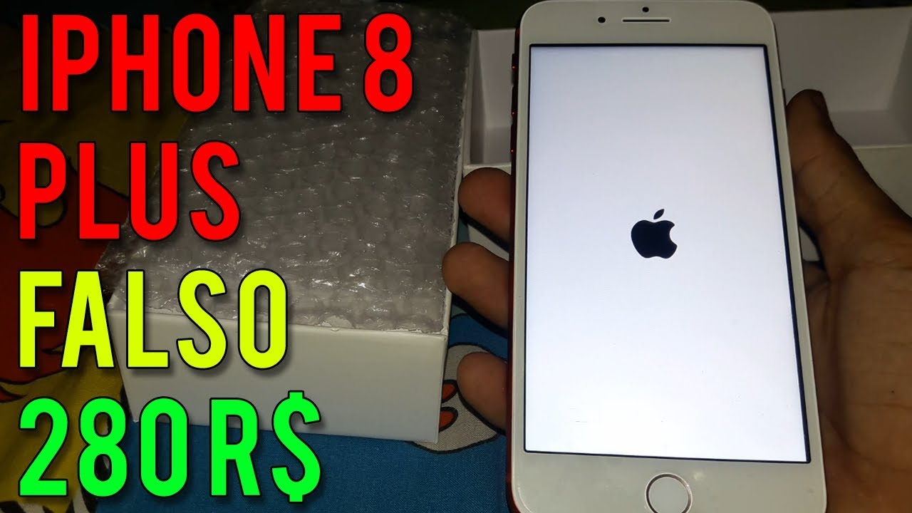 UNBOXING IPHONE 8 PLUS POR 280R$ (WISH)