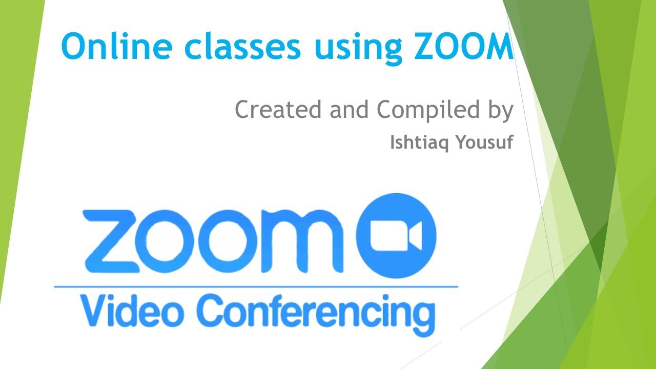 How To Use Zoom App For Online Classes YouTube