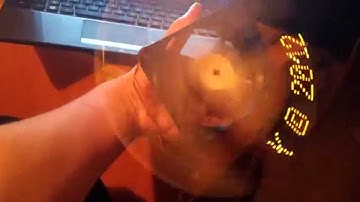 MINI POV based on PIC16F628A + Hall sensor