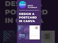 Design a postcard - Canva Tutorial