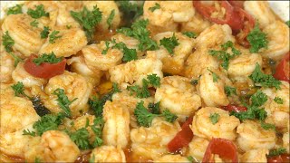 Chilli Garlic Shrimp - Restaurant Style