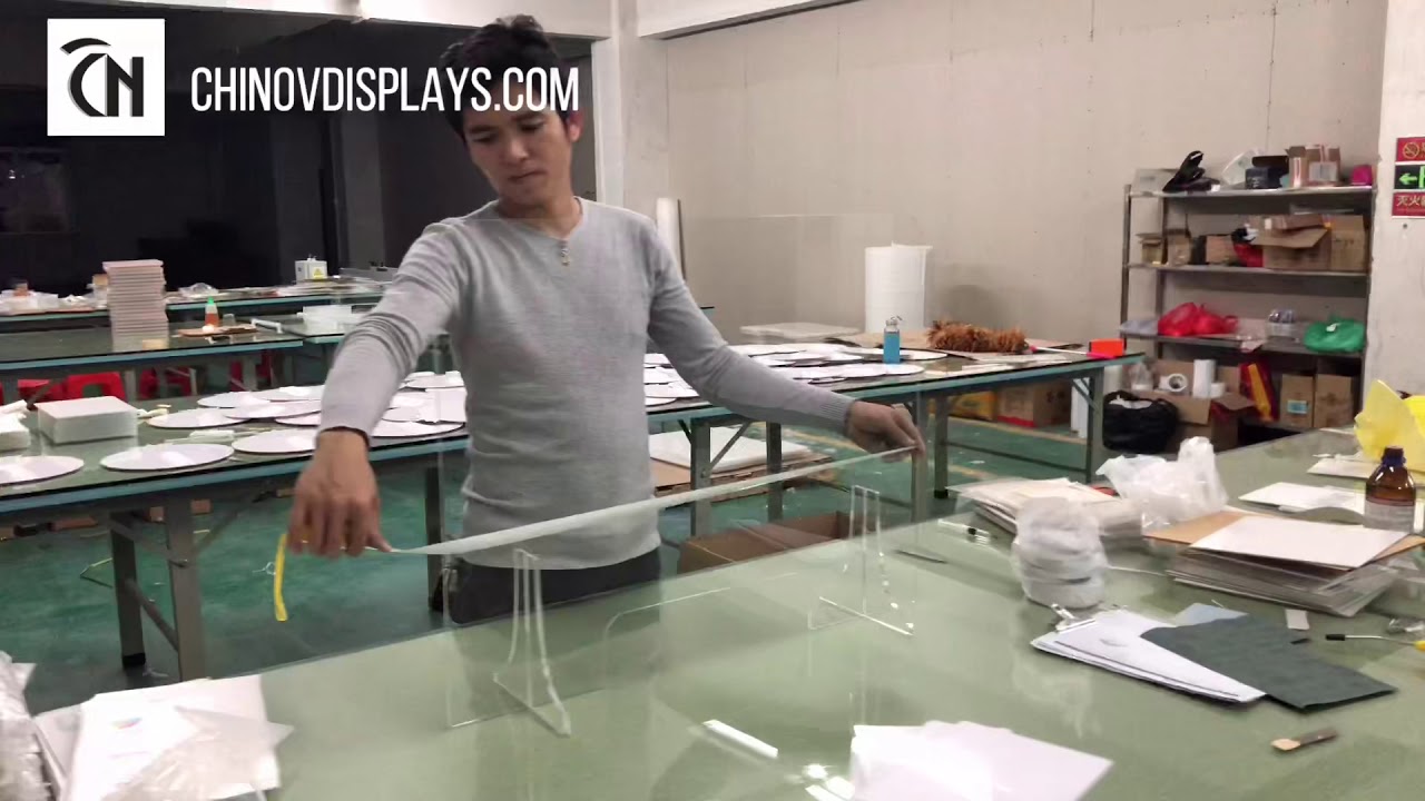 Plexiglass shield for countertop Perspex counter shield acrylic sneeze