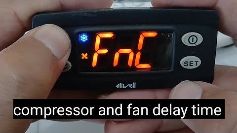 compressor and fan delay time for chiller freezer in eliwell controller #zkmultitech