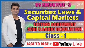 LISTING AGREEMENT CLASS-1 | Sec. Law | EXE - II | BY CS NKJ SIR | CS NKJ CS CLASSES | 9013878840