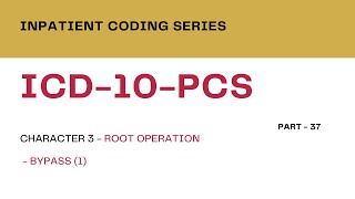 Inpatient Coding Training Series: ICD-10-PCS - Part 37_Character3 - Root Operations- Group5 - Bypass