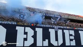Bad Blue Boys / Dinamo - Rijeka 25.02.2024. / Dok na terenu srce ostavljaš + dimovi