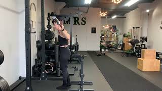 Back Loaded Barbell Bulgarian Split Squat