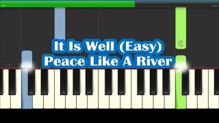 How To Play When Peace Like A River On Piano - It Is Well Easy Tutorial