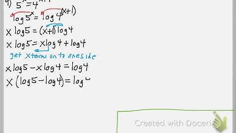 Math 111 : 4.5 part 1 #9 (Precalculus Tutorial : Exponential & Logarithmic Equations)