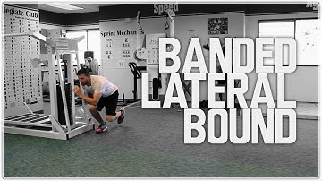 Banded Lateral Bounds w/ Stick - Explosive Cutting Drill | Agility Training
