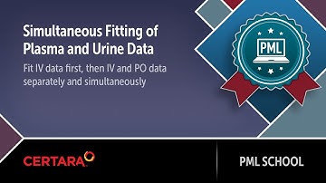 PML School: Simultaneous Fitting of Plasma and Urine Data