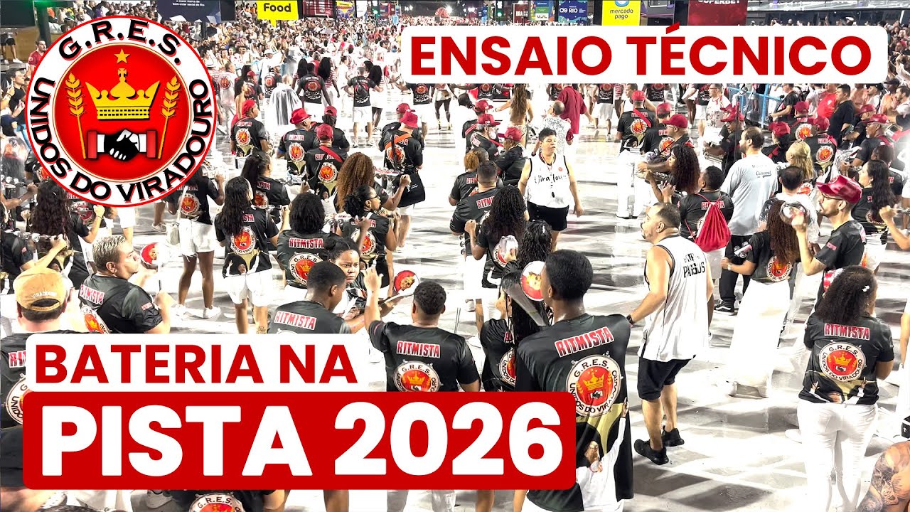 VIRADOURO 2026 - 4K | ENSAIO TÉCNICO - PISTA | SAMBA AO VIVO #ET26