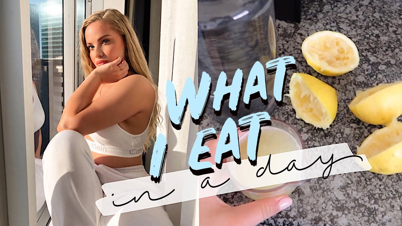 WHAT I EAT IN A DAY Celery juice, Workout, Snacks, Body and Skincare & having a sweet tooth