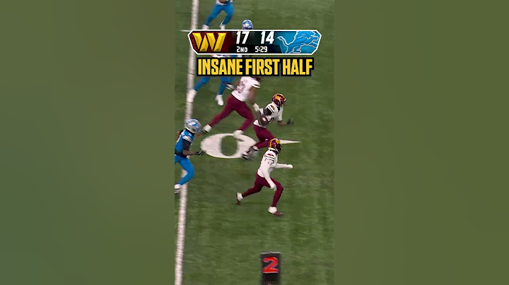 Commanders vs. Lions Halftime Highlight 🤯 #NFL #football #lions #commanders #playoffs