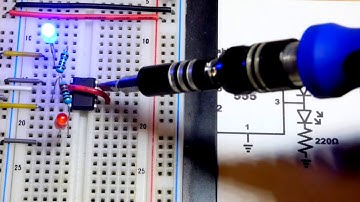 How to wire 555 timer into a schmitt trigger digital inverter electronics circuits DIY tutorial