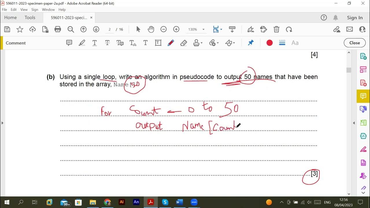 O Level | CS 2210 | How to attempt paper 2 | Algorithms, programming ...