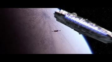 Element 3D V2.2 X-Wing and Millennium Falcon Animation Test