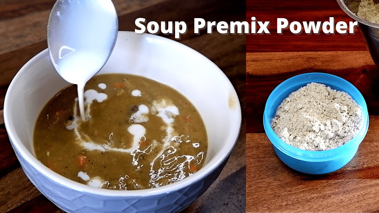 Soup premix powder recipe in english | Vegetable soup made from premix powder | Healthy & tasty soup | Amrit