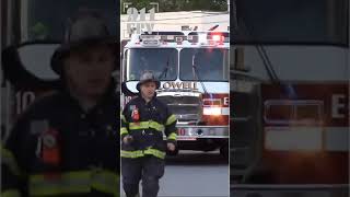Lowell Fire Engine 10 Laying into Mill Fire #LowellFire #Shorts