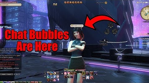 How To Enable Chat Bubble | 7.3 Feature | FFXIV