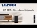 Samsung HW-B43C 2.1ch Soundbar w/ Dolby Audio