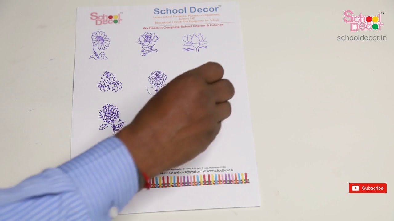 Educational Stamp Flower Set | Activity & Learning Tools