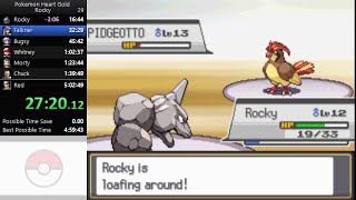 Pokemon Heart Gold - Rocky Speedrun in 4:42:09 [World Record]