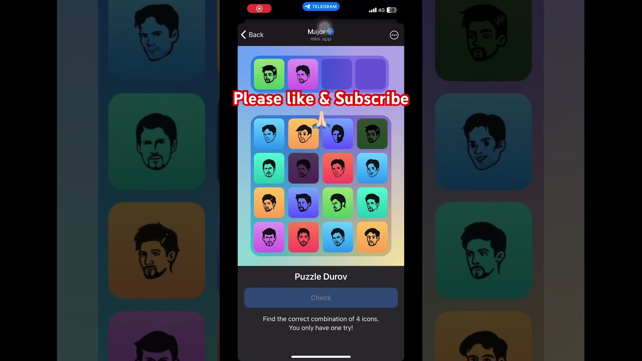 Major- Puzzle Durov | 23 Oct 2024