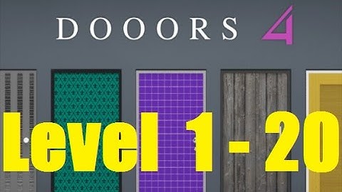 DOOORS 4 room escape game Level 1 - 20 - 58 Works