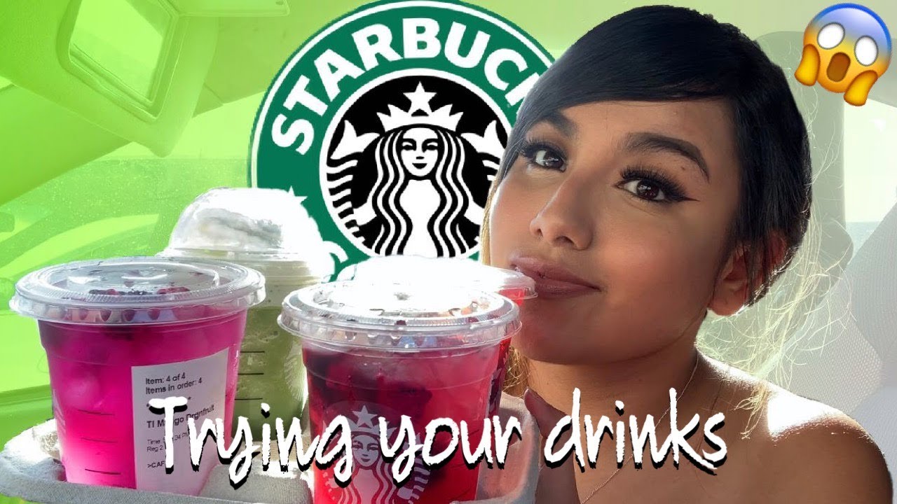 TRYING MY SUBSCRIBERS FAVORITE STARBUCKS DRINKS (omg)