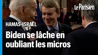 Gaza : Biden laisse éclater sa frustration sur Netanyahu en oubliant qu'il est filmé