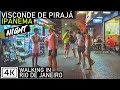 Walking in Rio de Janeiro | Ipanema: Visconde de Pirajá St. at Night | Brazil |【4K】  2020