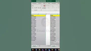 حل مشكلة تنسيق التاريخ في الاكسل How To Solve Date Format In Excel Shorts 
