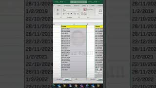 حل مشكلة تنسيق التاريخ في الاكسل🔥 How to solve date format in Excel 🔥#shorts screenshot 5