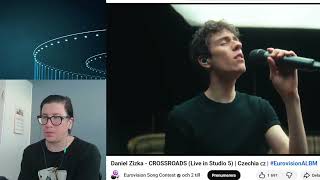 HE GAVE ME CHILLS😱!! Daniel Zizka - CROSSROADS (Live in Studio 5) | Czechia 🇨🇿 | #eurovision2026