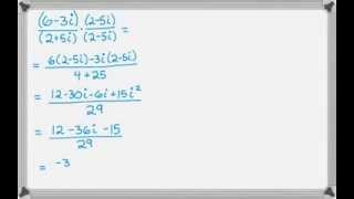 Dividing Complex Numbers of the form a + bi