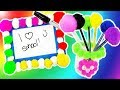 DIY Squishy Pom Pom School Supplies!! White Board, Key chain, Pens &amp; More!!