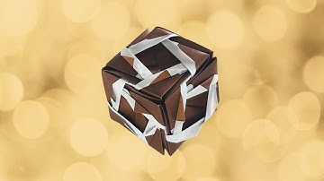 12 Unit Sonobe Unit Variations Cube Modular Origami #modularorigami