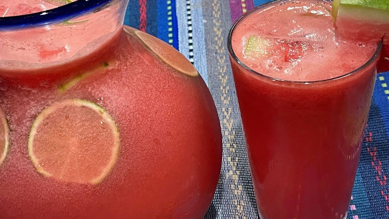 Cómo Hacer Una Rica Agua Fresca De Sandia Refrescante Con Pepino y Limón La Cocina De Sol.