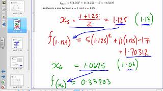 Wk 7 8th Nov Roots by iterative methods Bisection pt 2
