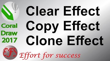 Corel draw 2017 class 91 effect menu copy clone and clear effect Urdu/Hindi