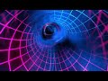 2 Hours 4K Cyan And Pink Neon Frame Sci Fi Wormhole | Background Party