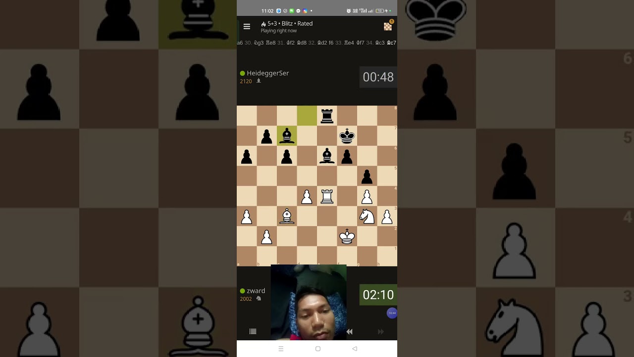 E4 move forward but suddenly 😪 draw game of fame chess