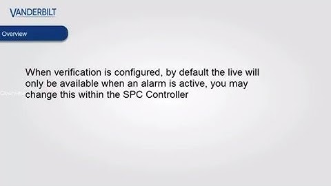 SPC Connect - Alarm verification to mobile device