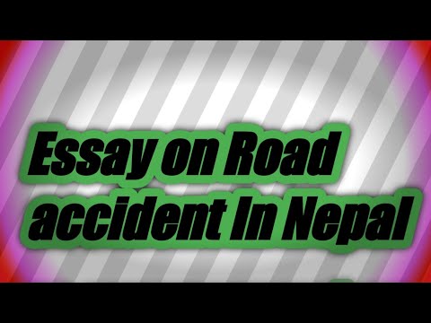 road accident essay in nepali language